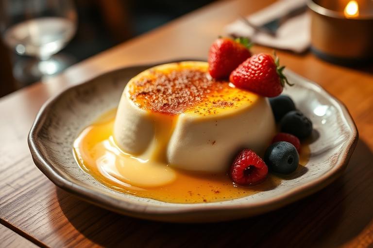 Postre casero artesanal